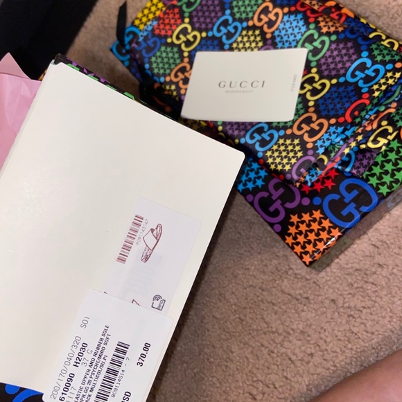 SOLD OFFLINE! Psychedelic Gucci slides-NEW! - Picture 4 of 4